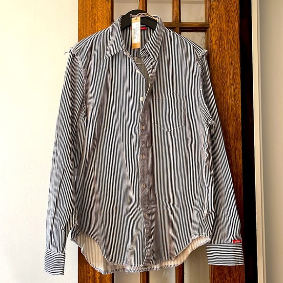 DENIMIST Striped Button-Down Shirt - Picture 6 of 8